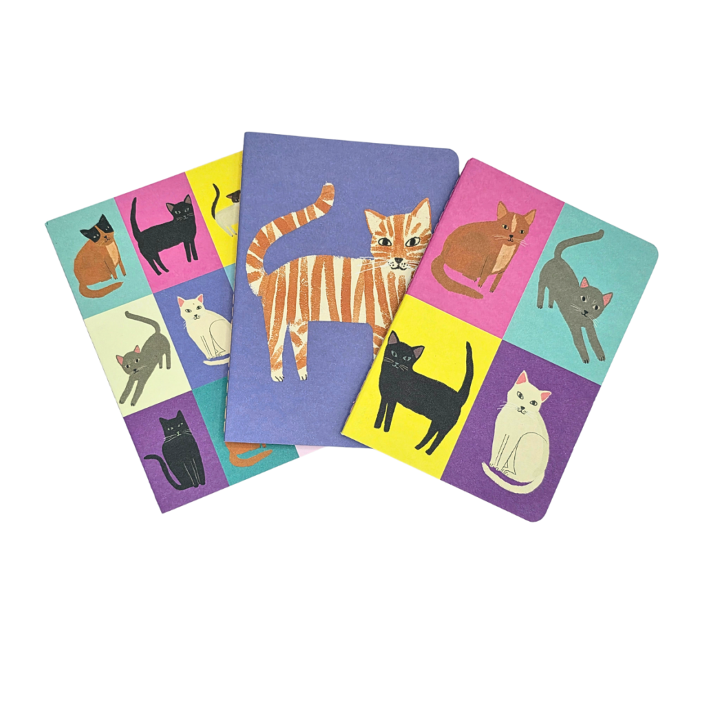 A6 Notebook Set Cats from the Cinnamon Trust Charity Webshop | Make a difference with every purchase
