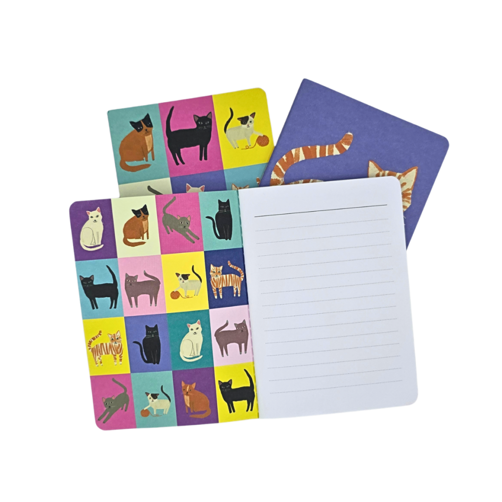 A6 Notebook Set Cats from the Cinnamon Trust Charity Webshop | Make a difference with every purchase