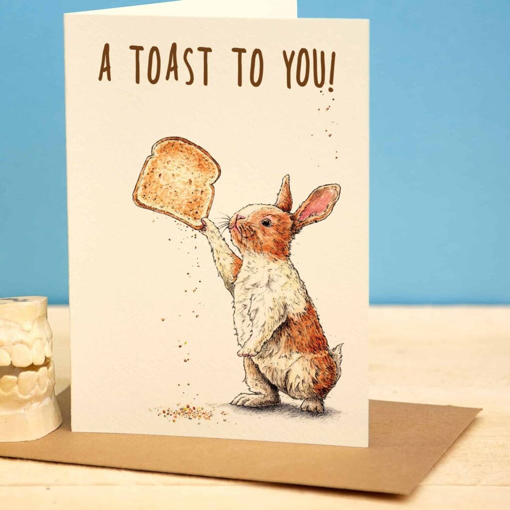 A Toast To You Card from the Cinnamon Trust Charity Webshop | Make a difference with every purchase