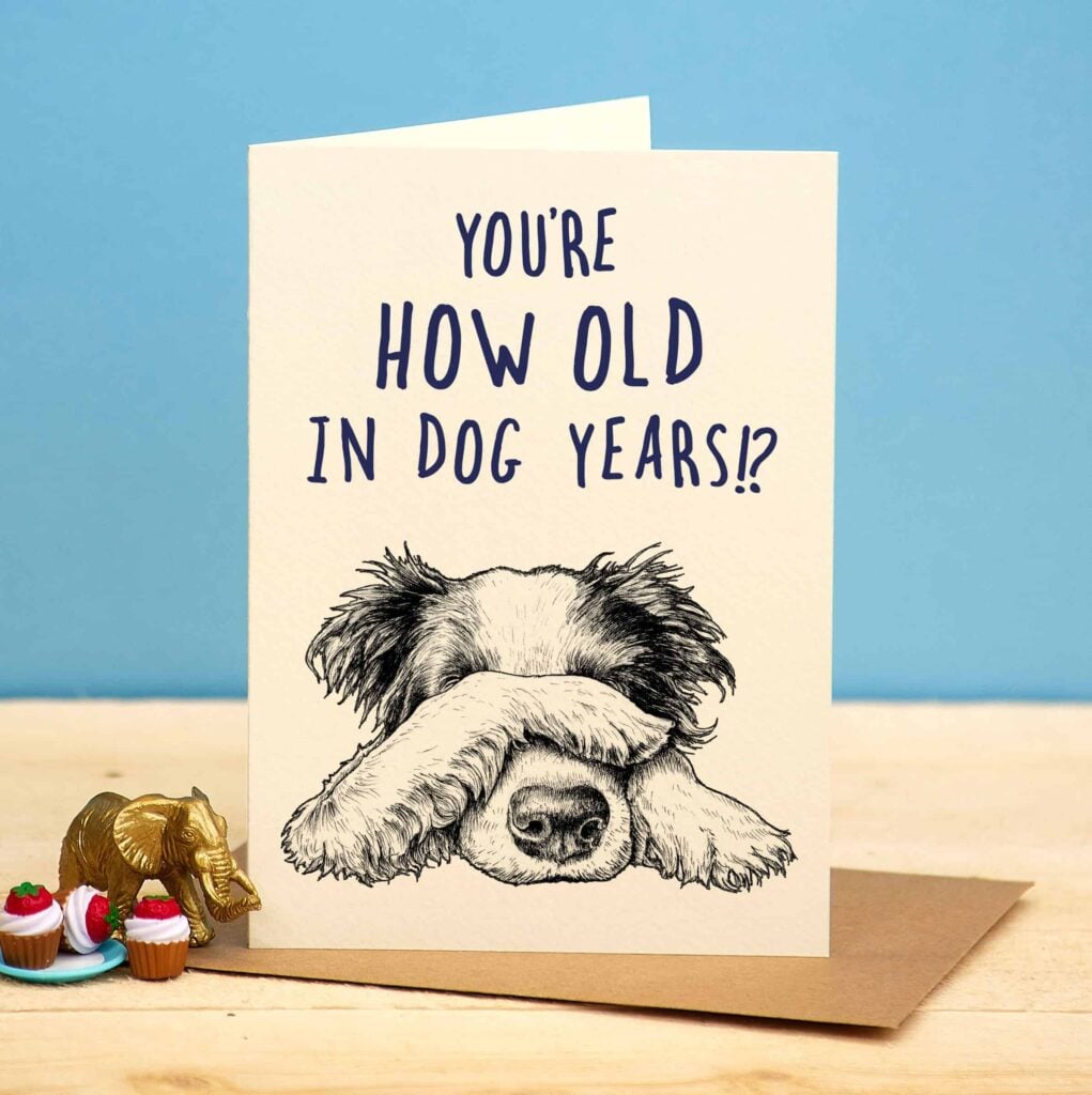 Dog Years Card from the Cinnamon Trust Charity Webshop | Make a difference with every purchase