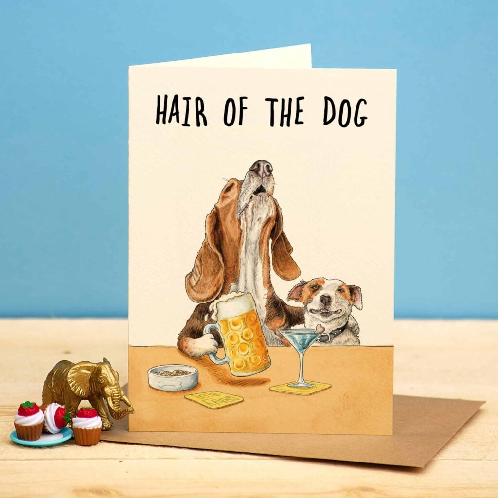 Hair Of The Dog Card from the Cinnamon Trust Charity Webshop | Make a difference with every purchase