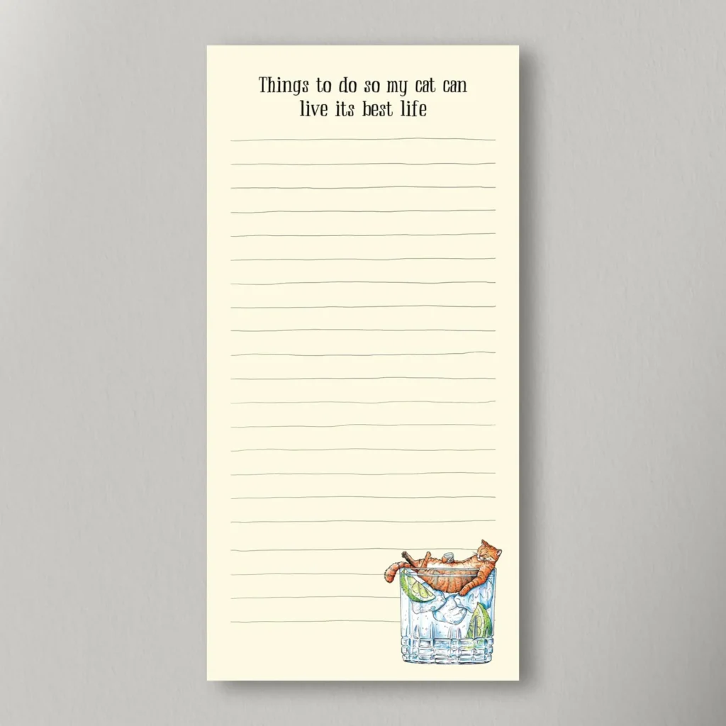 Best Life Magnetic List Pad from the Cinnamon Trust Charity Webshop | Make a difference with every purchase