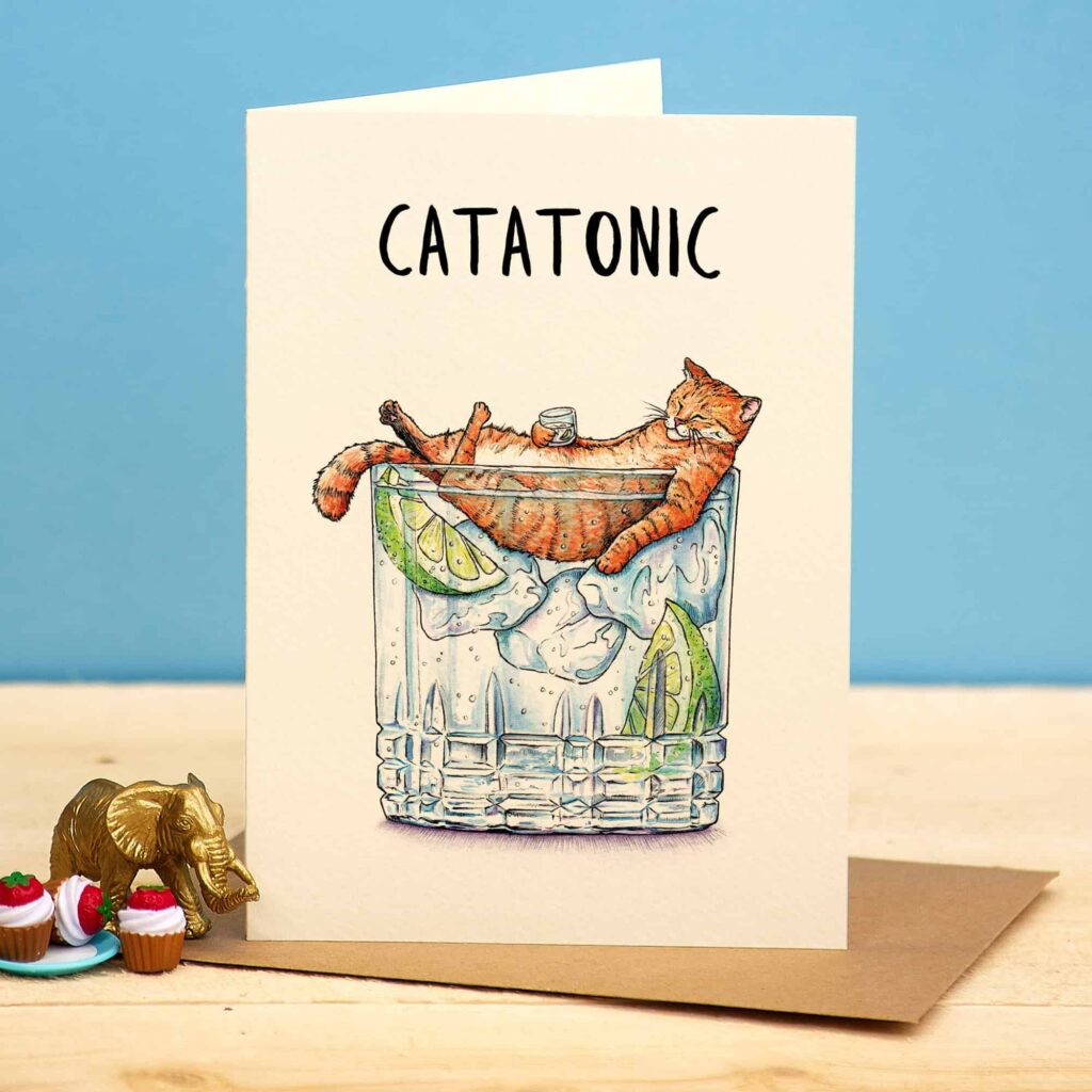 Catatonic Card from the Cinnamon Trust Charity Webshop | Make a difference with every purchase