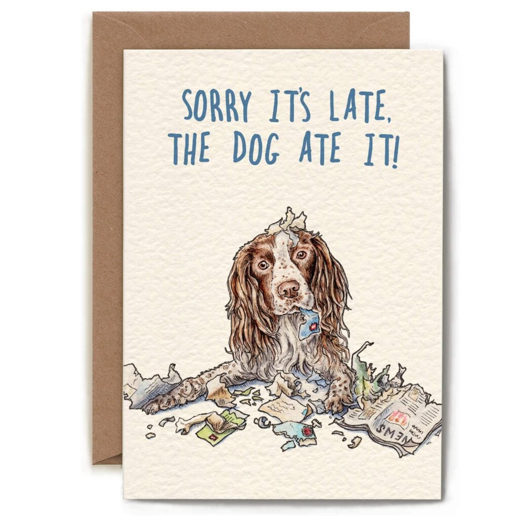 Dog Ate It Card from the Cinnamon Trust Charity Webshop | Make a difference with every purchase