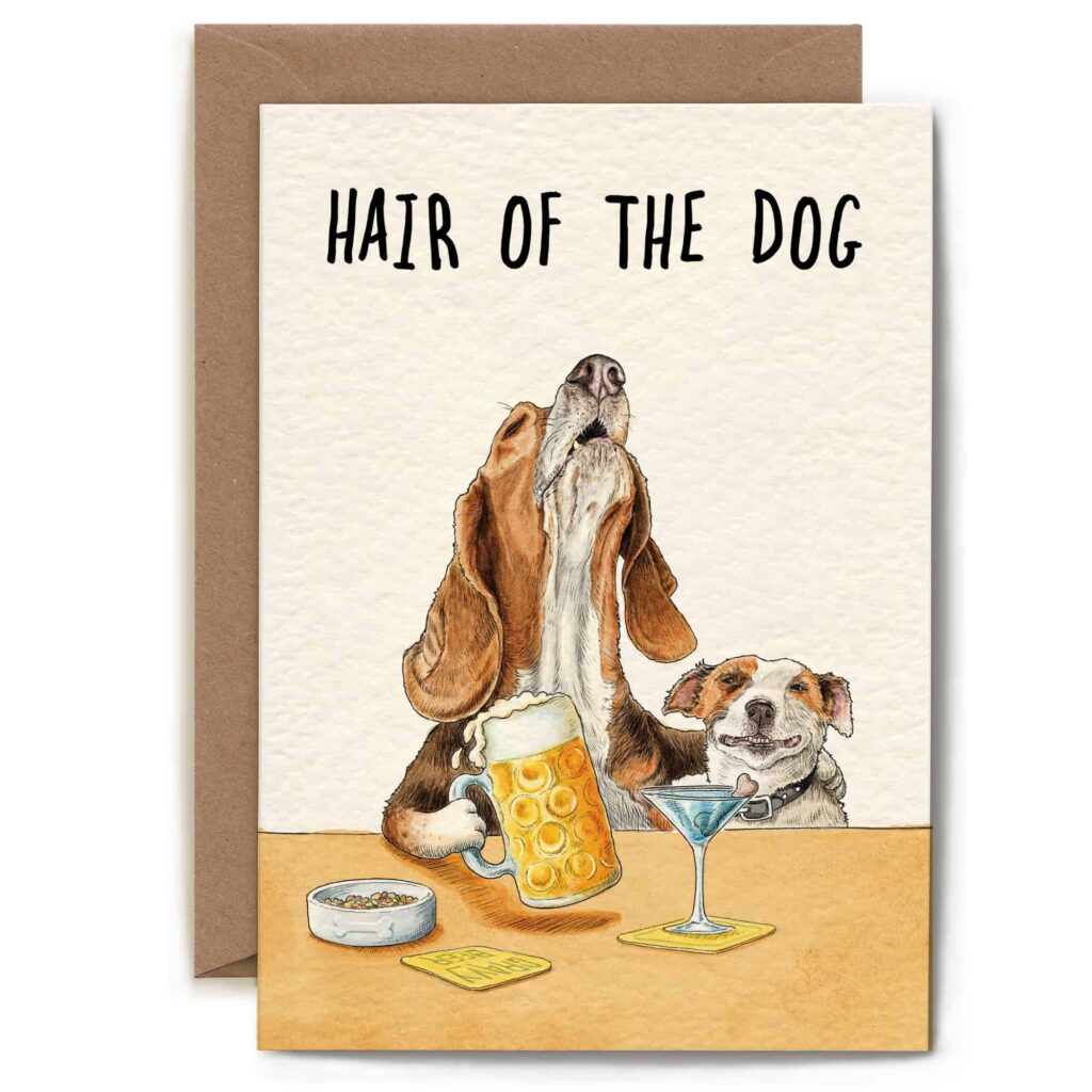Hair Of The Dog Card from the Cinnamon Trust Charity Webshop | Make a difference with every purchase