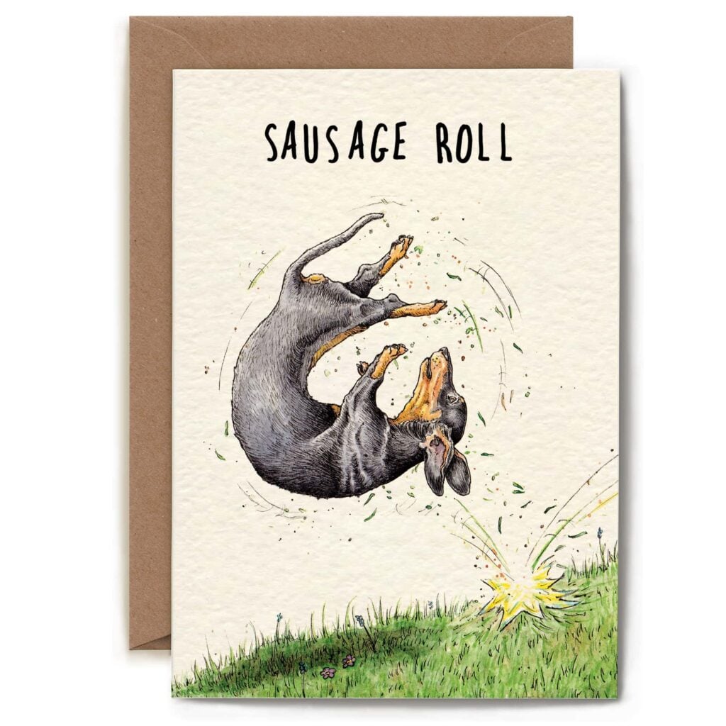 Sausage Roll Card from the Cinnamon Trust Charity Webshop | Make a difference with every purchase