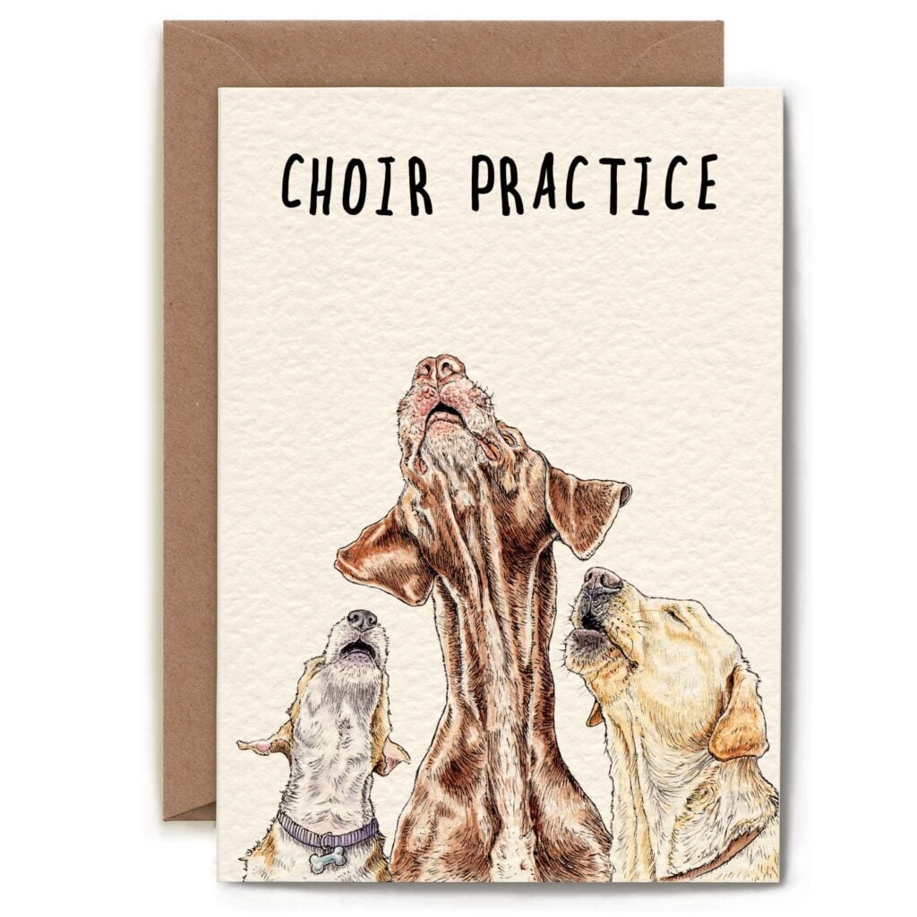 Choir Practise Card from the Cinnamon Trust Charity Webshop | Make a difference with every purchase