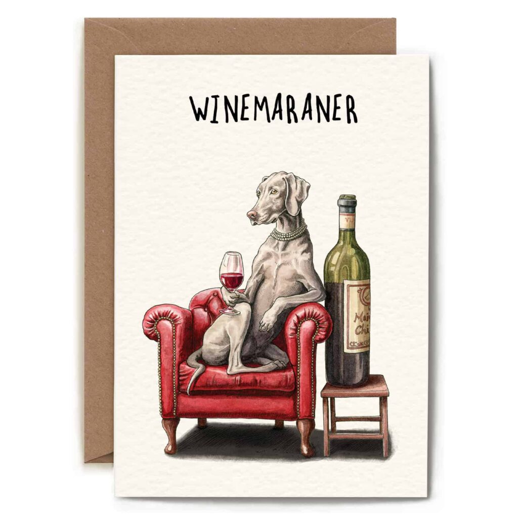 Winemaraner Card from the Cinnamon Trust Charity Webshop | Make a difference with every purchase