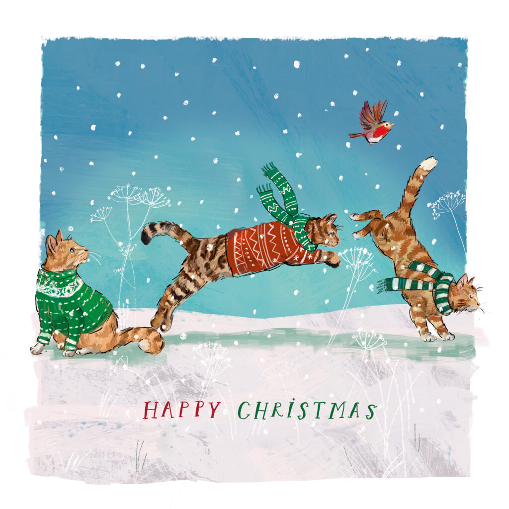 Cats In The Christmas Tree Twin Pack from the Cinnamon Trust Charity Webshop | Make a difference with every purchase