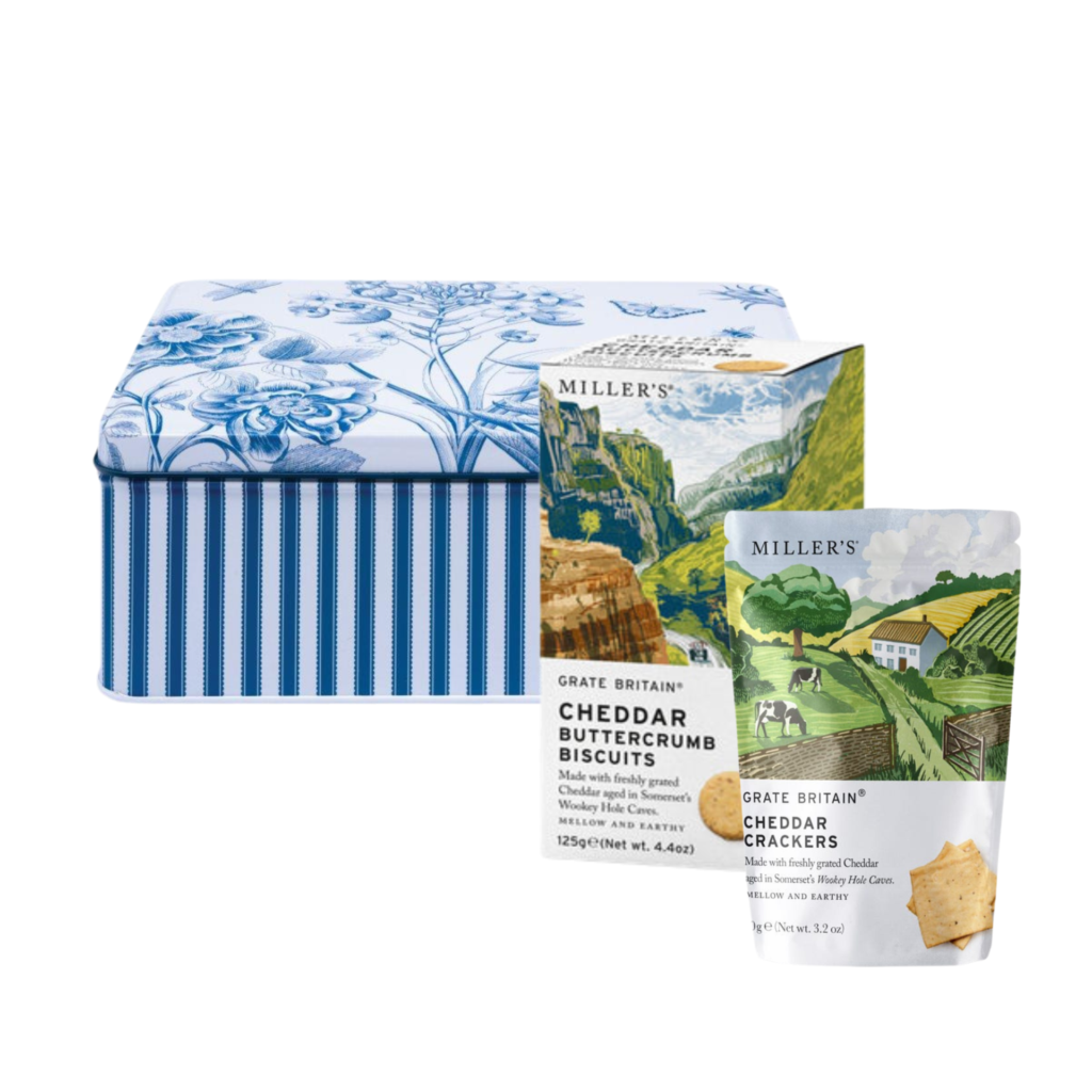 Cheddar Buttercrumb Biscuit & Crackers Gift Tin from the Cinnamon Trust Charity Webshop | Make a difference with every purchase