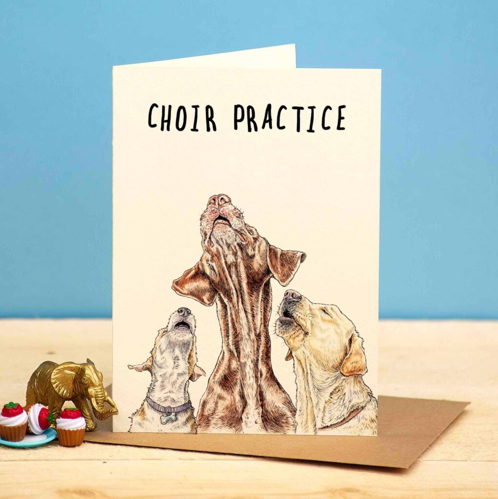Choir Practise Card from the Cinnamon Trust Charity Webshop | Make a difference with every purchase