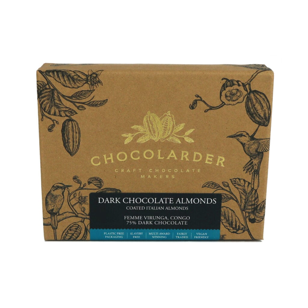 Chocolarder Dark Chocolate Almonds from the Cinnamon Trust Charity Webshop | Make a difference with every purchase