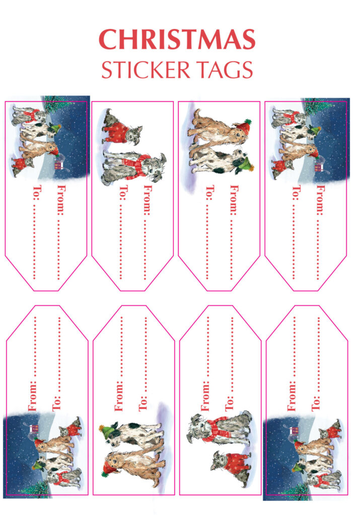 Dogs In The Snow Wrapping Paper 2024 from the Cinnamon Trust Charity Webshop | Make a difference with every purchase
