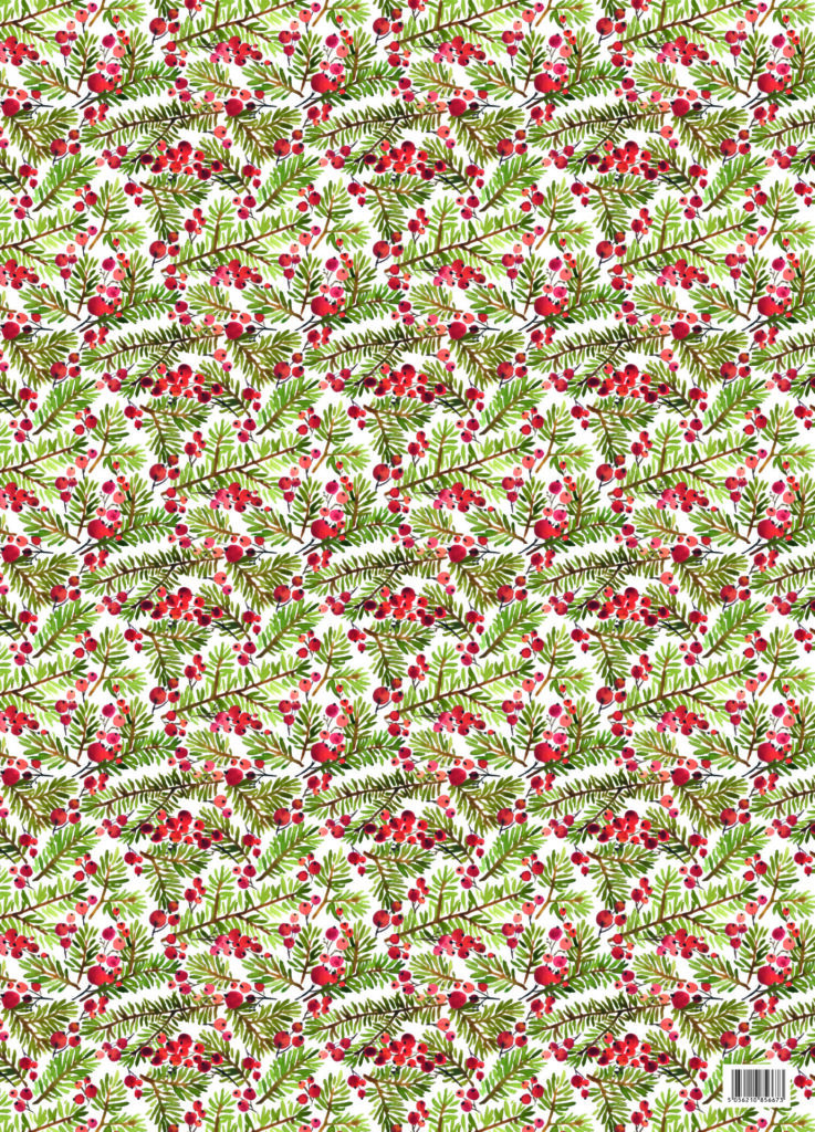 Robin/Berry Wraping Paper from the Cinnamon Trust Charity Webshop | Make a difference with every purchase