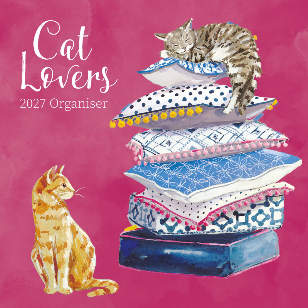 Cat Lovers Organiser Square Wall Calendar from the Cinnamon Trust Charity Webshop | Make a difference with every purchase
