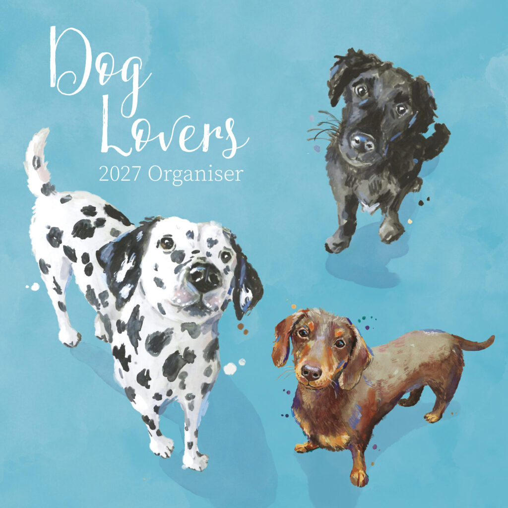 Dog Lovers Organiser Square Wall Calendar from the Cinnamon Trust Charity Webshop | Make a difference with every purchase