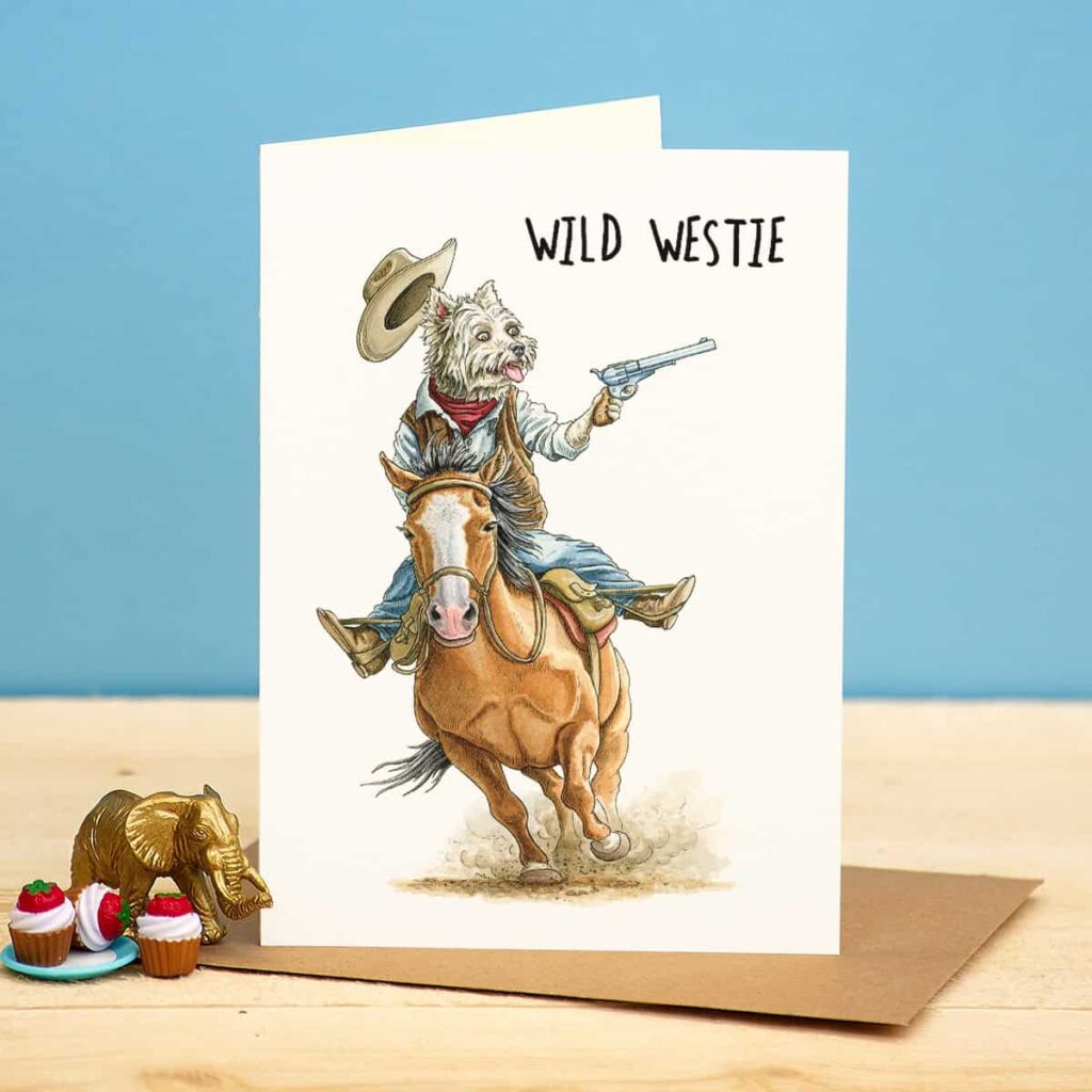 Wild Westie Card from the Cinnamon Trust Charity Webshop | Make a difference with every purchase