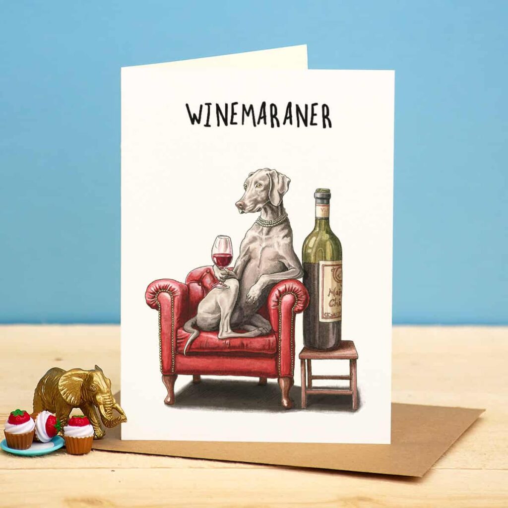 Winemaraner Card from the Cinnamon Trust Charity Webshop | Make a difference with every purchase