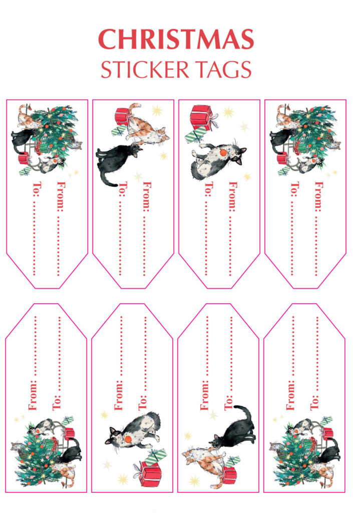 Cats In The Christmas Tree Wrapping Paper from the Cinnamon Trust Charity Webshop | Make a difference with every purchase