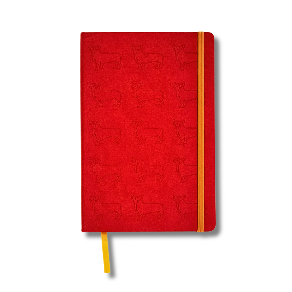 Corgi Notebook Red from the Cinnamon Trust Charity Webshop | Make a difference with every purchase