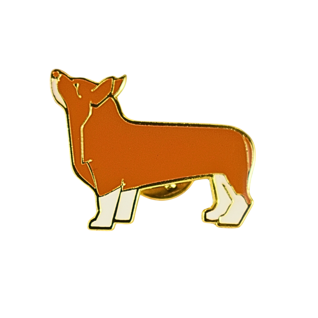 Cinnamon Trust Corgi Pin Badge