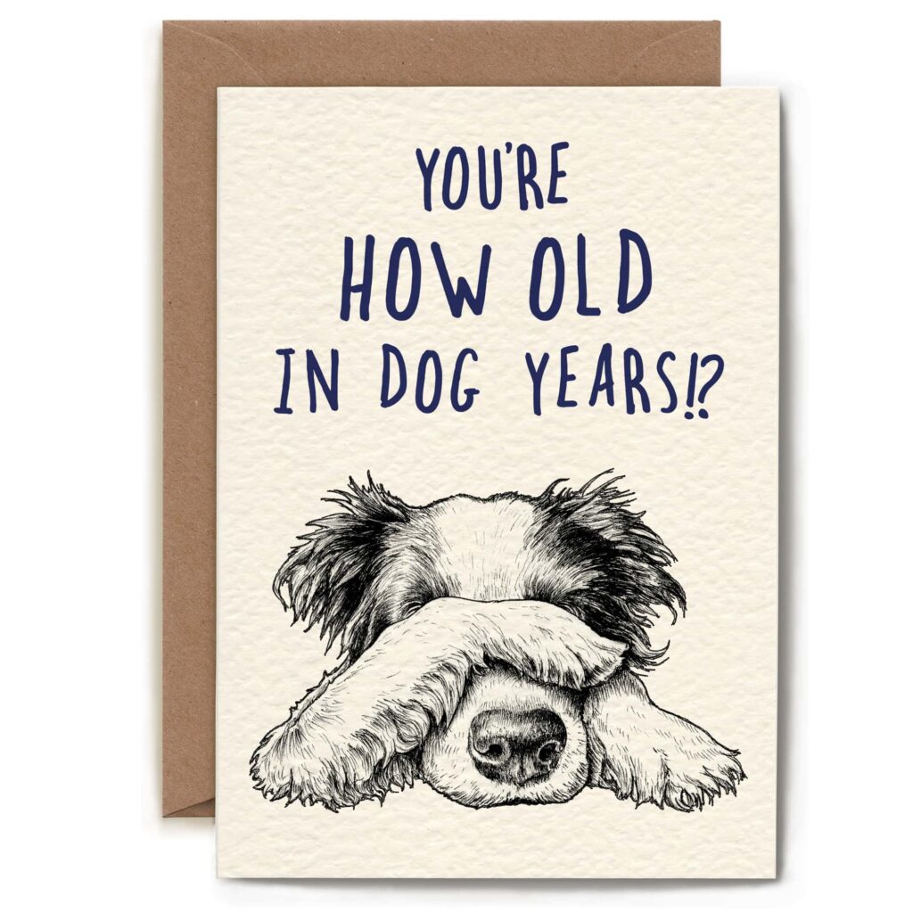 Dog Years Card from the Cinnamon Trust Charity Webshop | Make a difference with every purchase