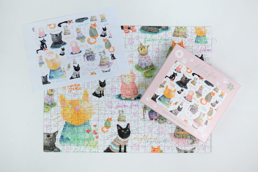 Feline Fine 500pc Jigsaw Puzzle from the Cinnamon Trust Charity Webshop | Make a difference with every purchase