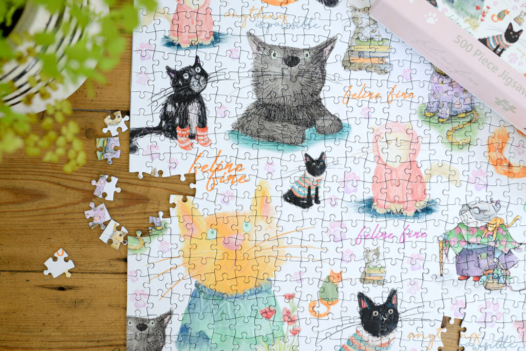 Feline Fine 500pc Jigsaw Puzzle from the Cinnamon Trust Charity Webshop | Make a difference with every purchase