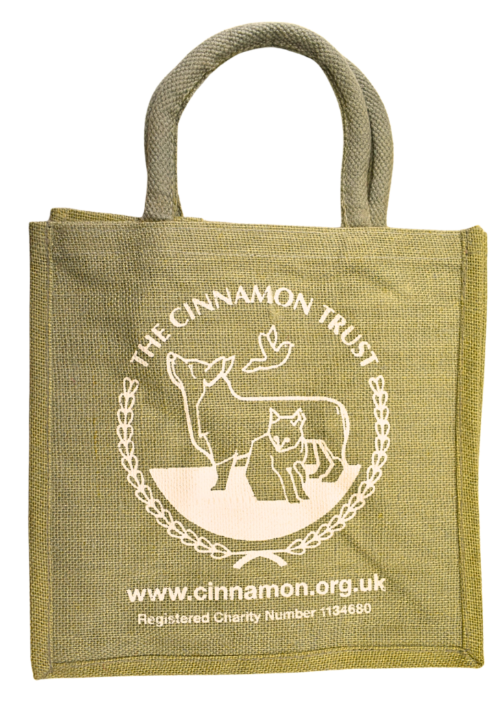 Cinnamon Trust Jute Bag Small from the Cinnamon Trust Charity Webshop | Make a difference with every purchase