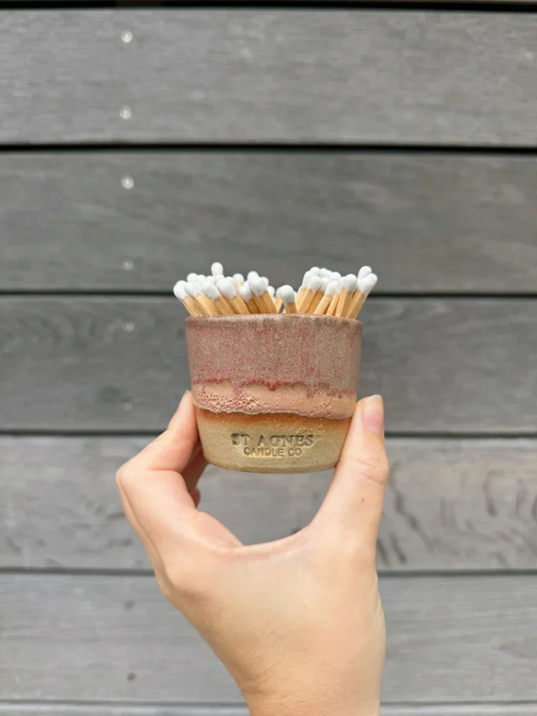 Match Pot & Matches Blush from the Cinnamon Trust Charity Webshop | Make a difference with every purchase
