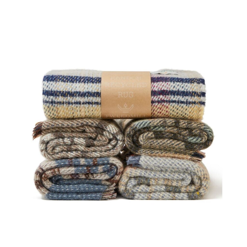 Recycled Wool Check Blanket from the Cinnamon Trust Charity Webshop | Make a difference with every purchase