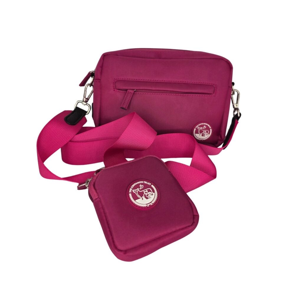Cinnamon Trust Deluxe Dog Walking Bag Raspberry from the Cinnamon Trust Charity Webshop | Make a difference with every purchase