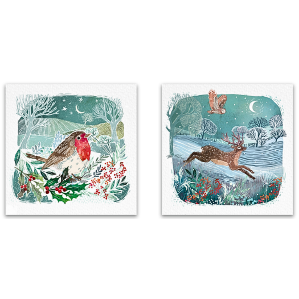 Country Robin/Stag Twin Pack from the Cinnamon Trust Charity Webshop | Make a difference with every purchase