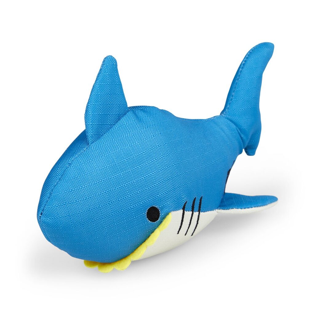 Salina shark Dog Toy from the Cinnamon Trust Charity Webshop | Make a difference with every purchase