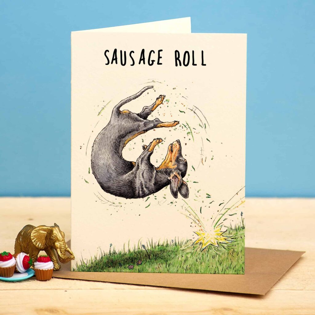 Sausage Roll Card from the Cinnamon Trust Charity Webshop | Make a difference with every purchase