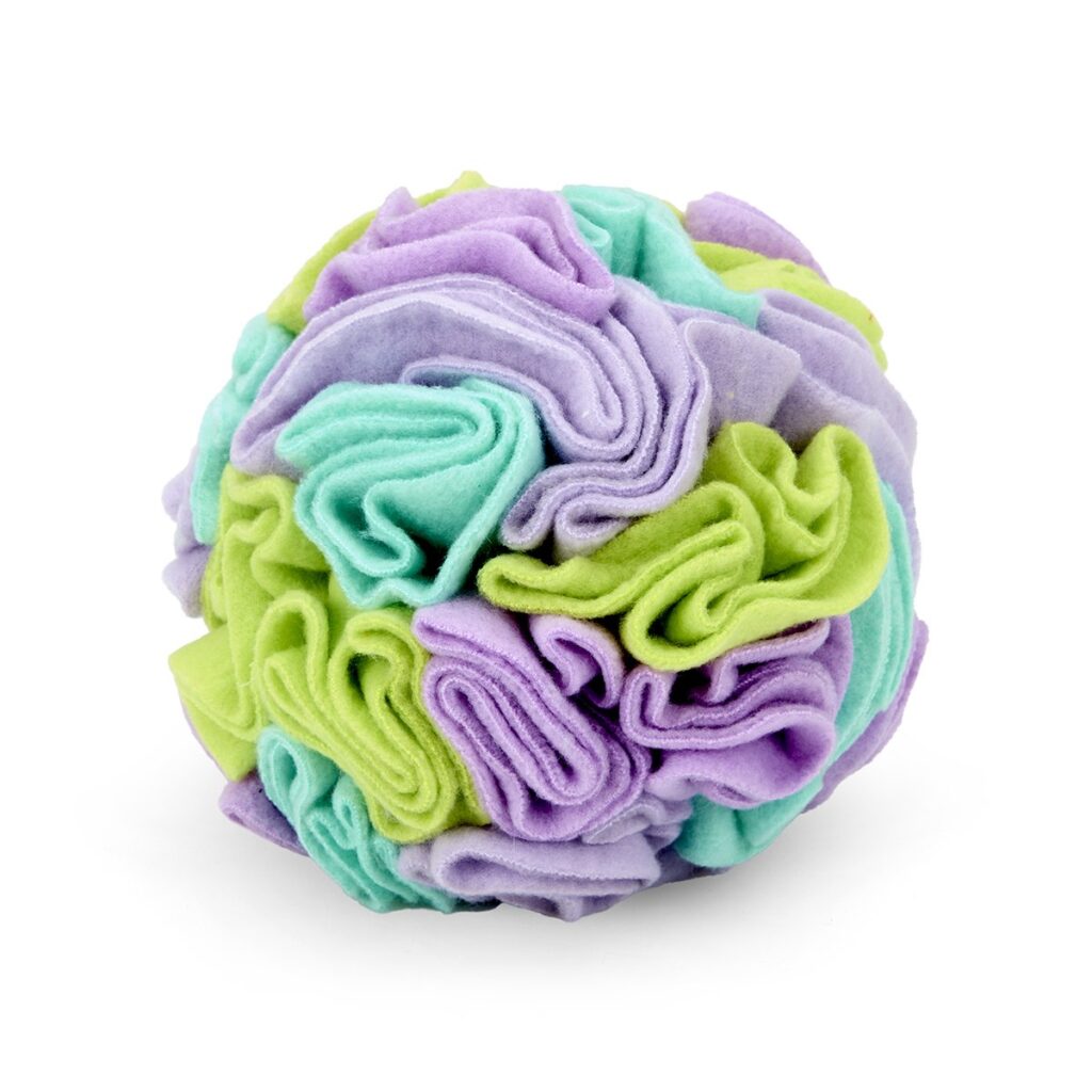 Fabric snuffle Ball from the Cinnamon Trust Charity Webshop | Make a difference with every purchase