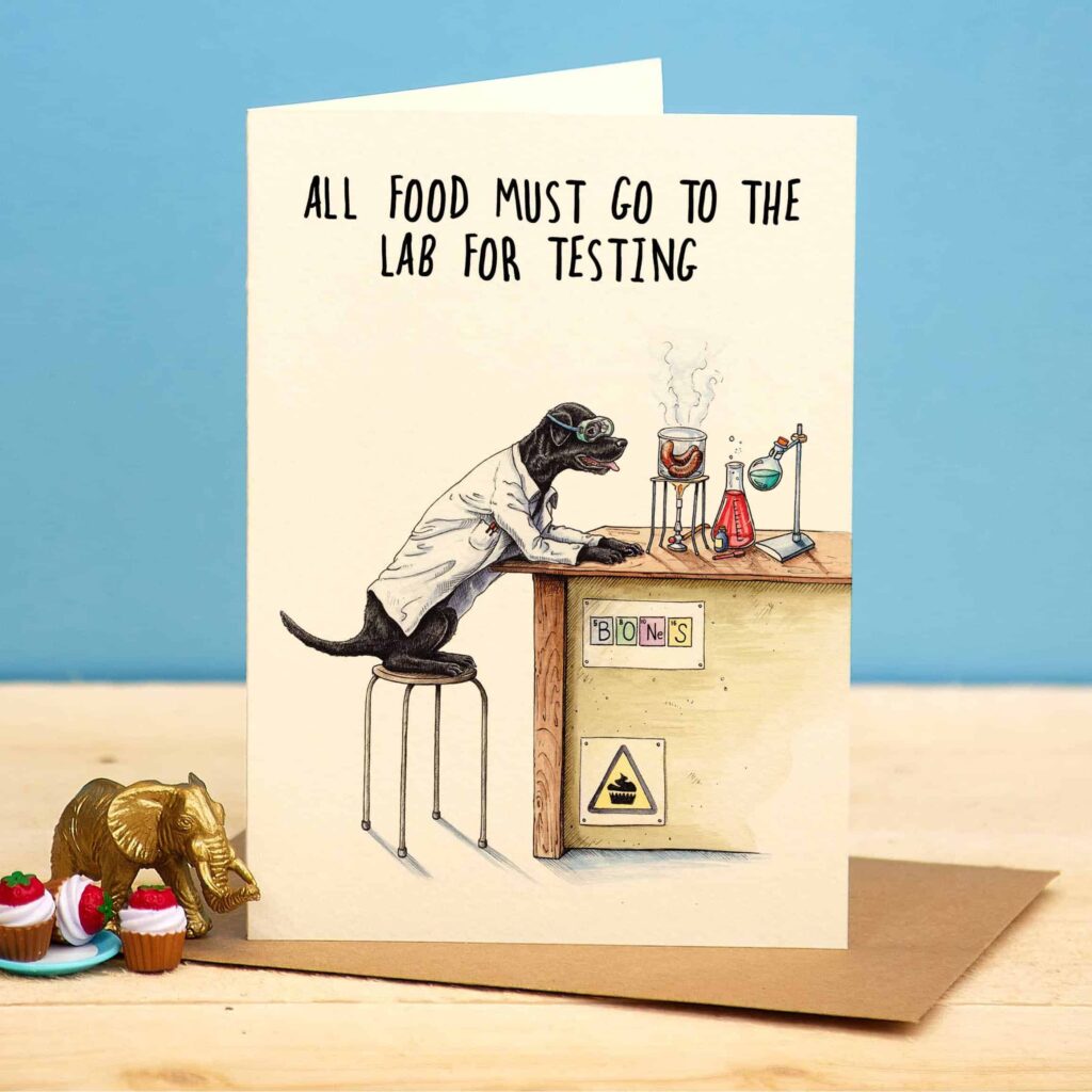 Lab Testing Card from the Cinnamon Trust Charity Webshop | Make a difference with every purchase