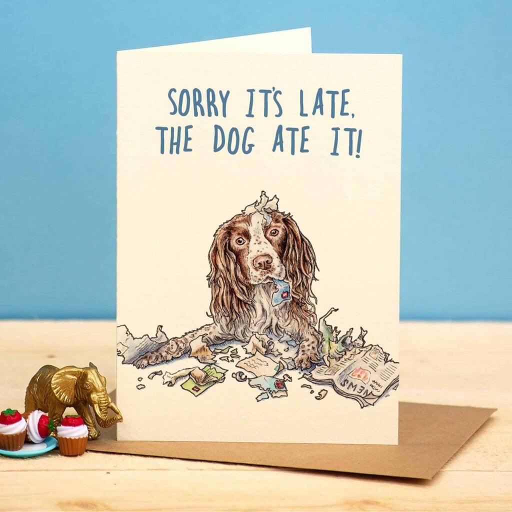 Dog Ate It Card from the Cinnamon Trust Charity Webshop | Make a difference with every purchase