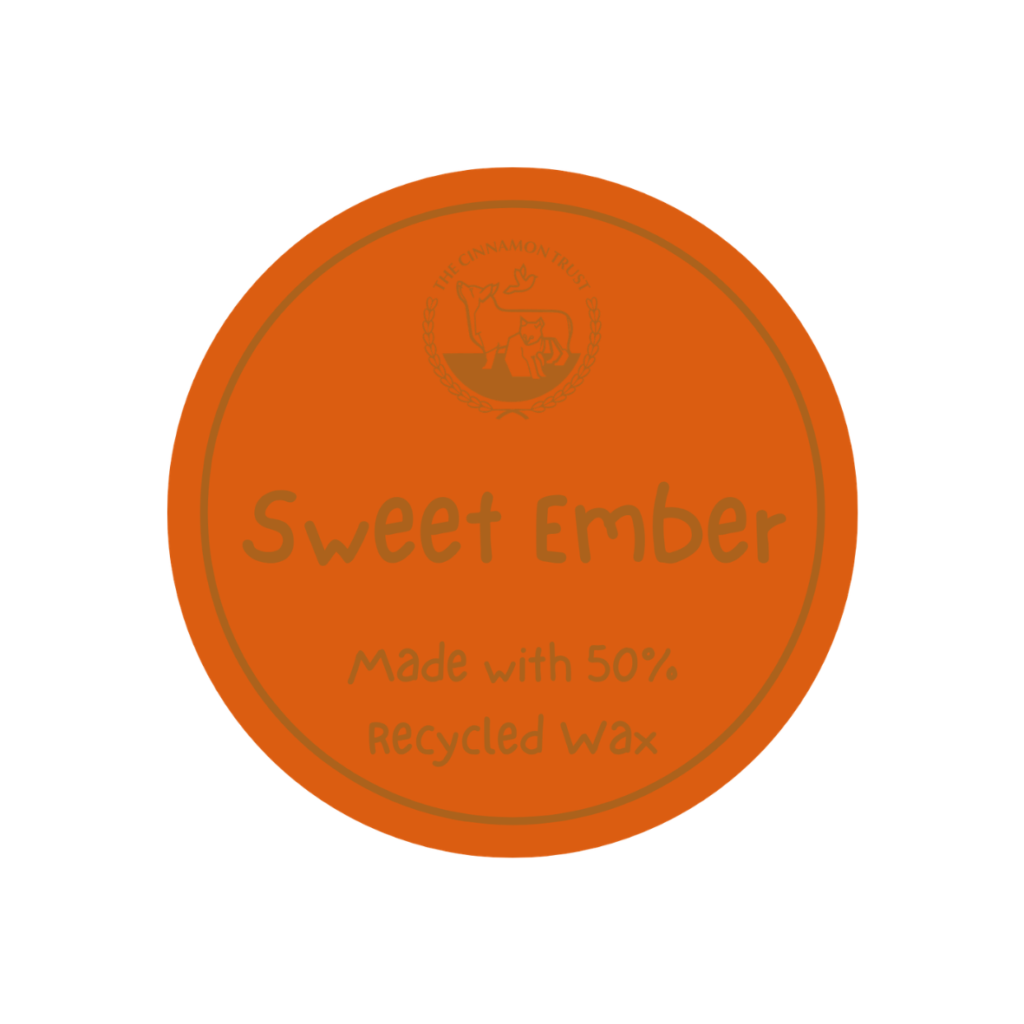 Sweet Ember Candle Tin from the Cinnamon Trust Charity Webshop | Make a difference with every purchase