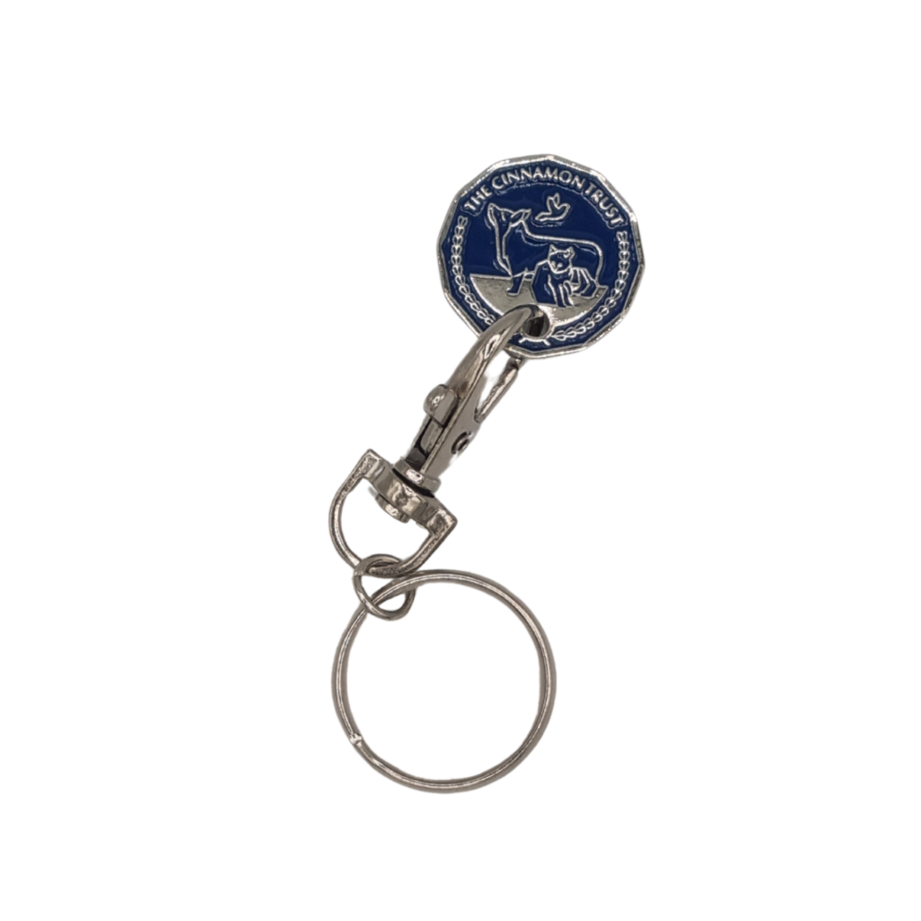 Cinnamon Trust Trolley Token Navy from the Cinnamon Trust Charity Webshop | Make a difference with every purchase