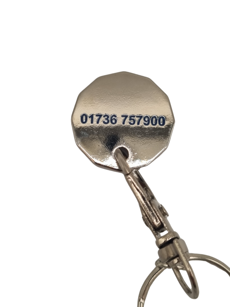 Cinnamon Trust Trolley Token Navy from the Cinnamon Trust Charity Webshop | Make a difference with every purchase
